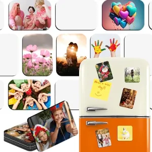 10pcs Sublimation Magnets Blanks, Enlarge 4 x 6 Inch Sublimation Refrigerator Magnet Blanks Personalized Fridge Decorative for Home Wall Decor DIY