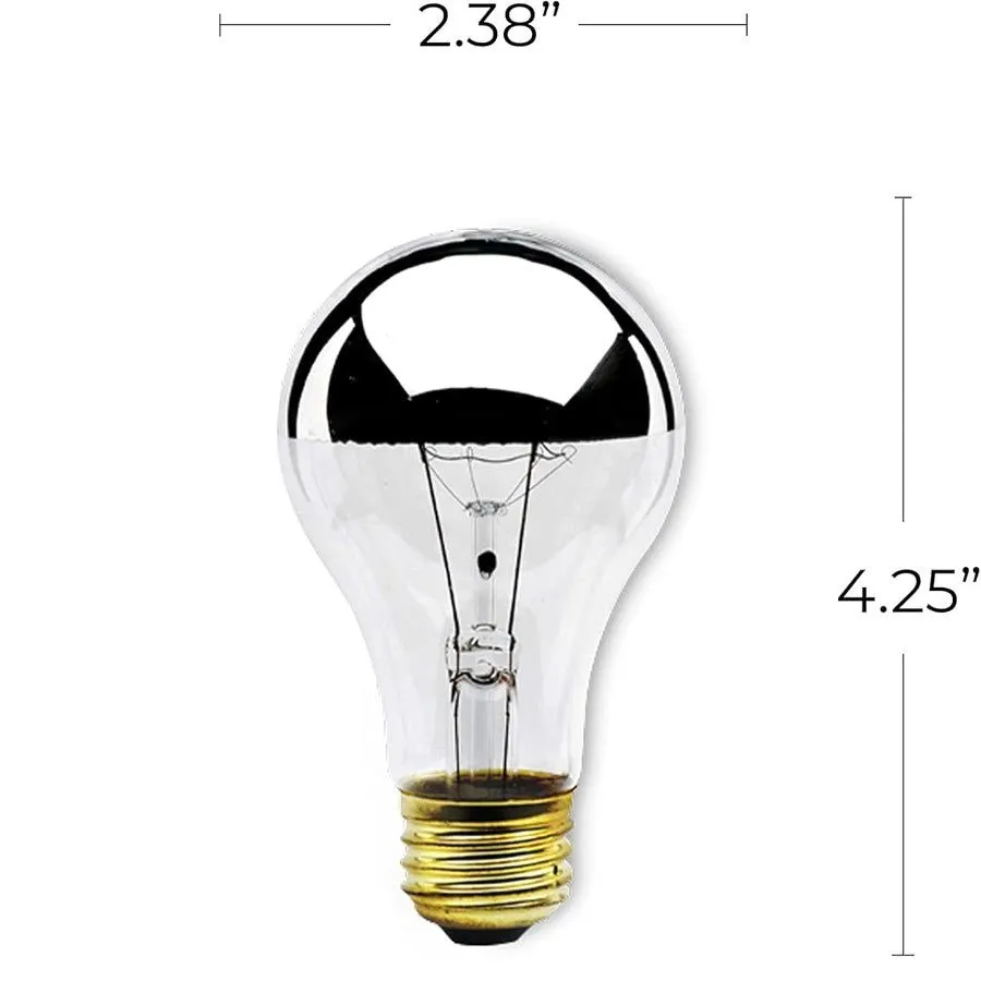 60 Watt Silver Bowl A-19 Bulb