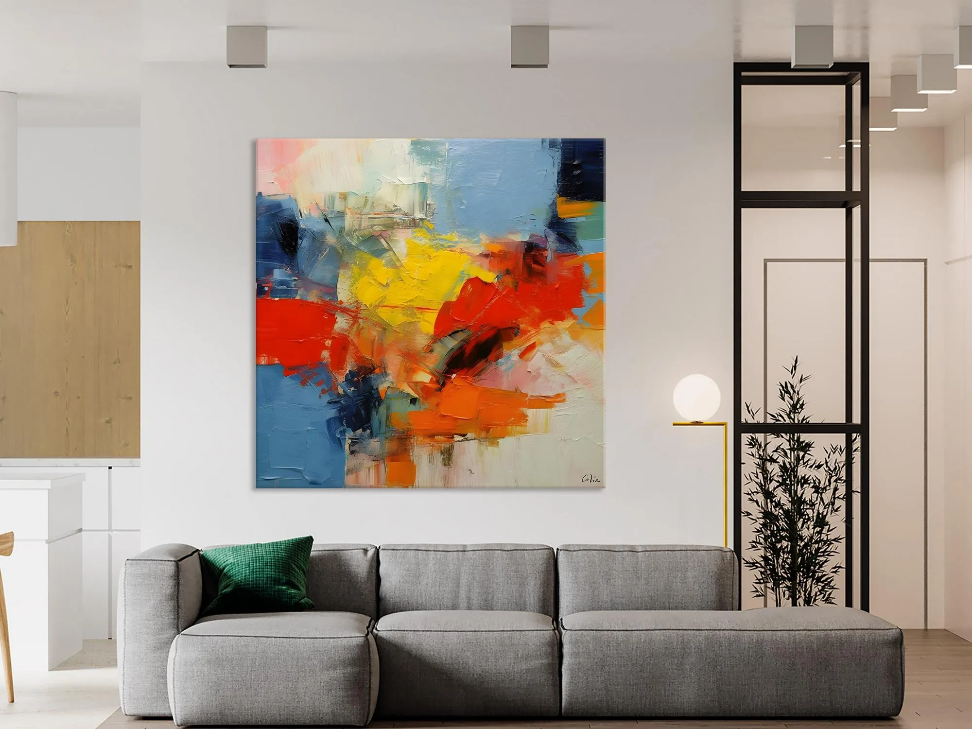 Abstract Canvas Art for Living Room, Extra Large Abstract Paintings for Dining Room, Original Modern Acrylic Art, Modern Canvas Paintings