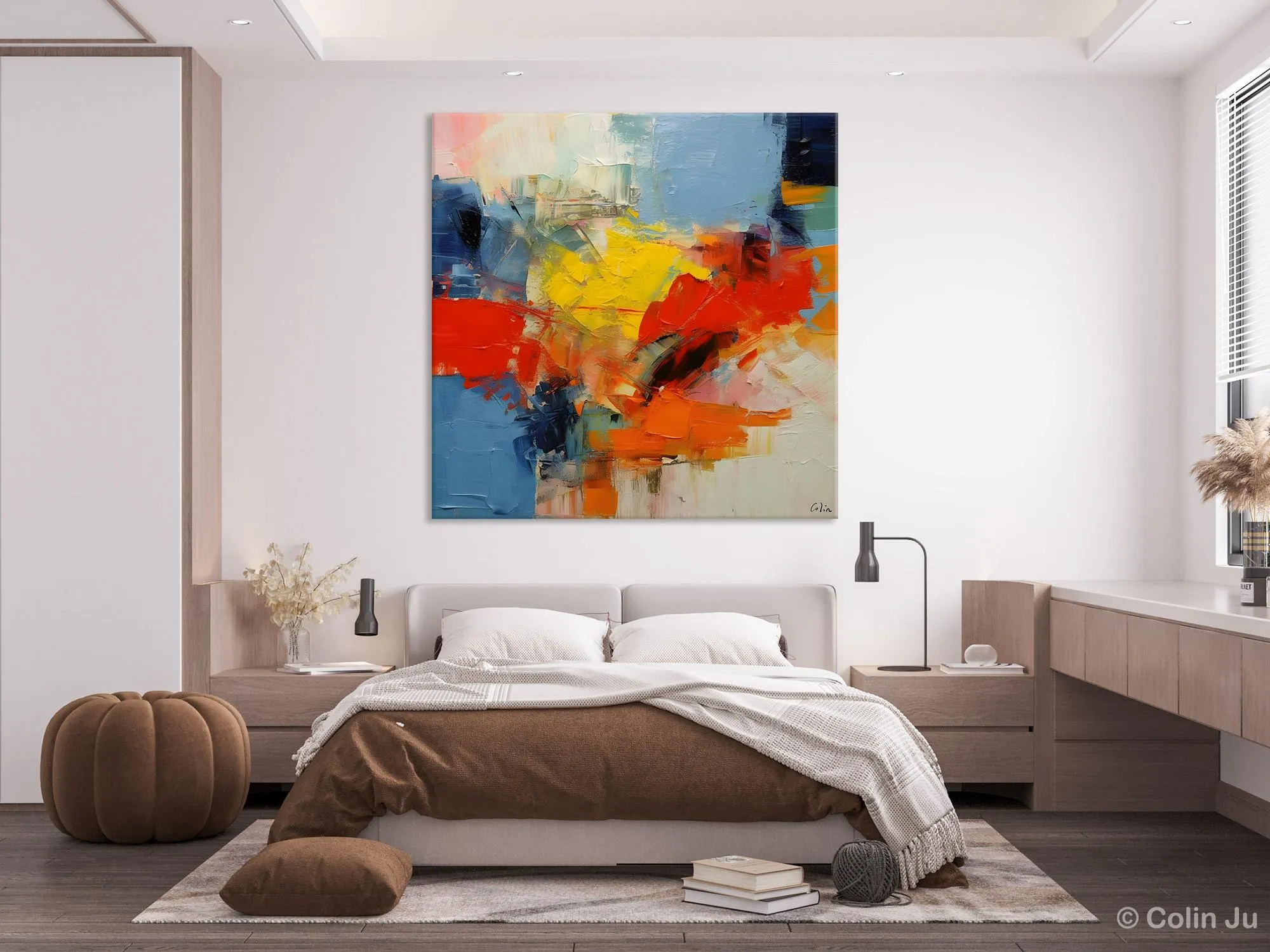 Abstract Canvas Art for Living Room, Extra Large Abstract Paintings for Dining Room, Original Modern Acrylic Art, Modern Canvas Paintings