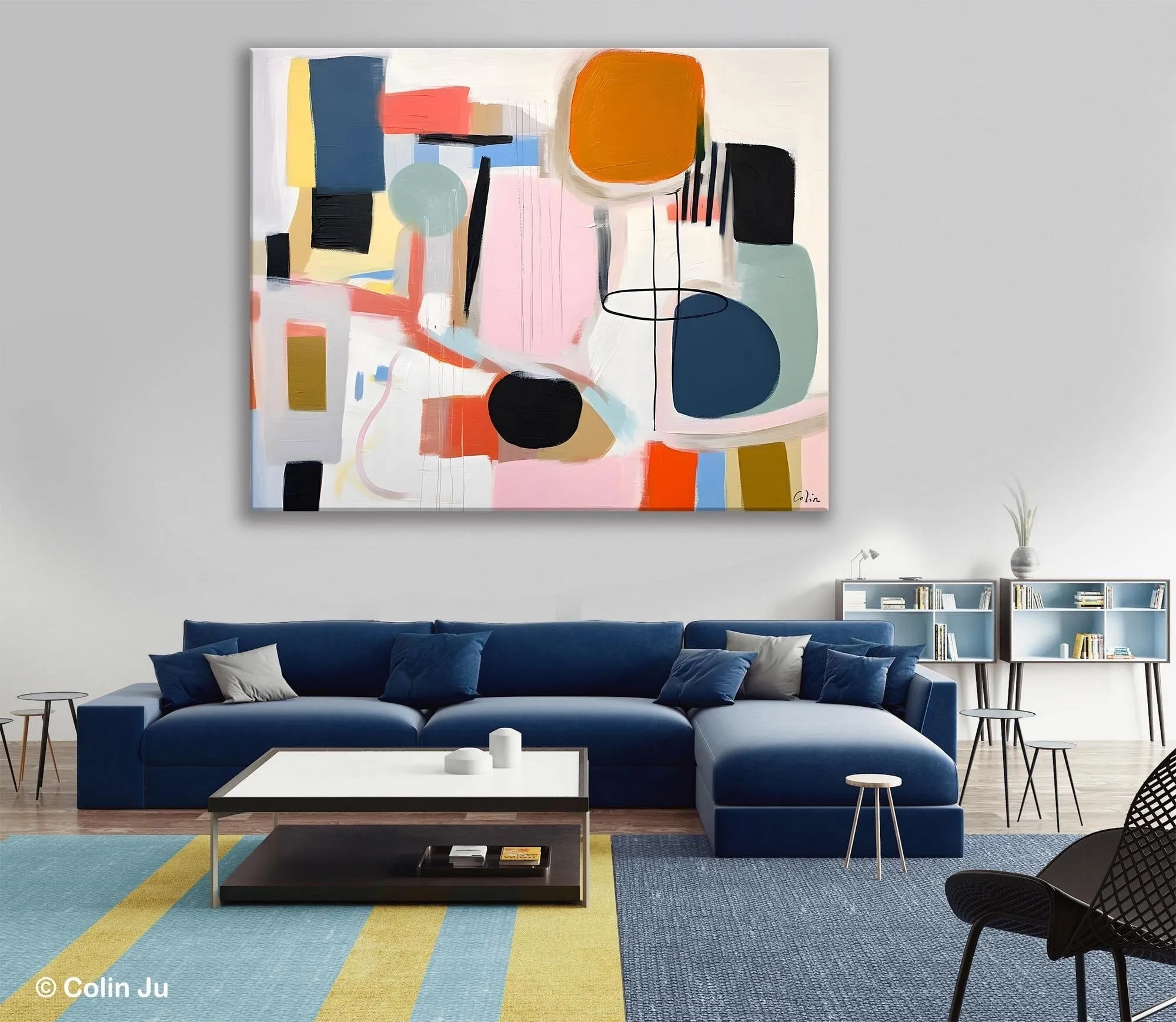 Abstract Canvas Paintings, Extra Large Canvas Painting for Living Room, Original Acrylic Wall Art, Oversized Contemporary Acrylic Paintings