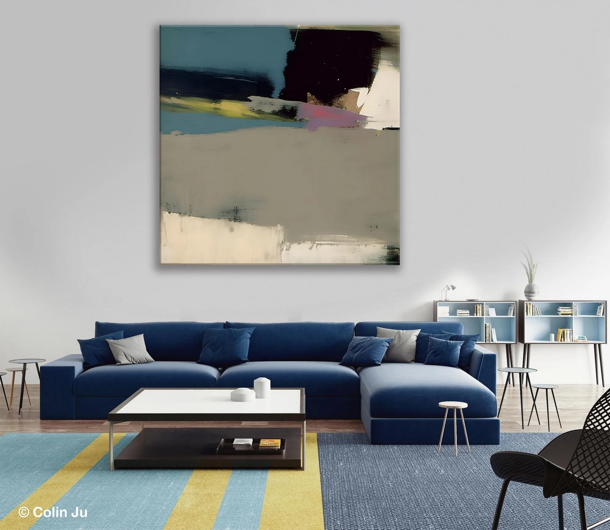 Abstract Wall Art for Bedroom, Original Modern Acrylic Artwork, Modern Canvas Art Paintings, Extra Large Abstract Paintings for Dining Room