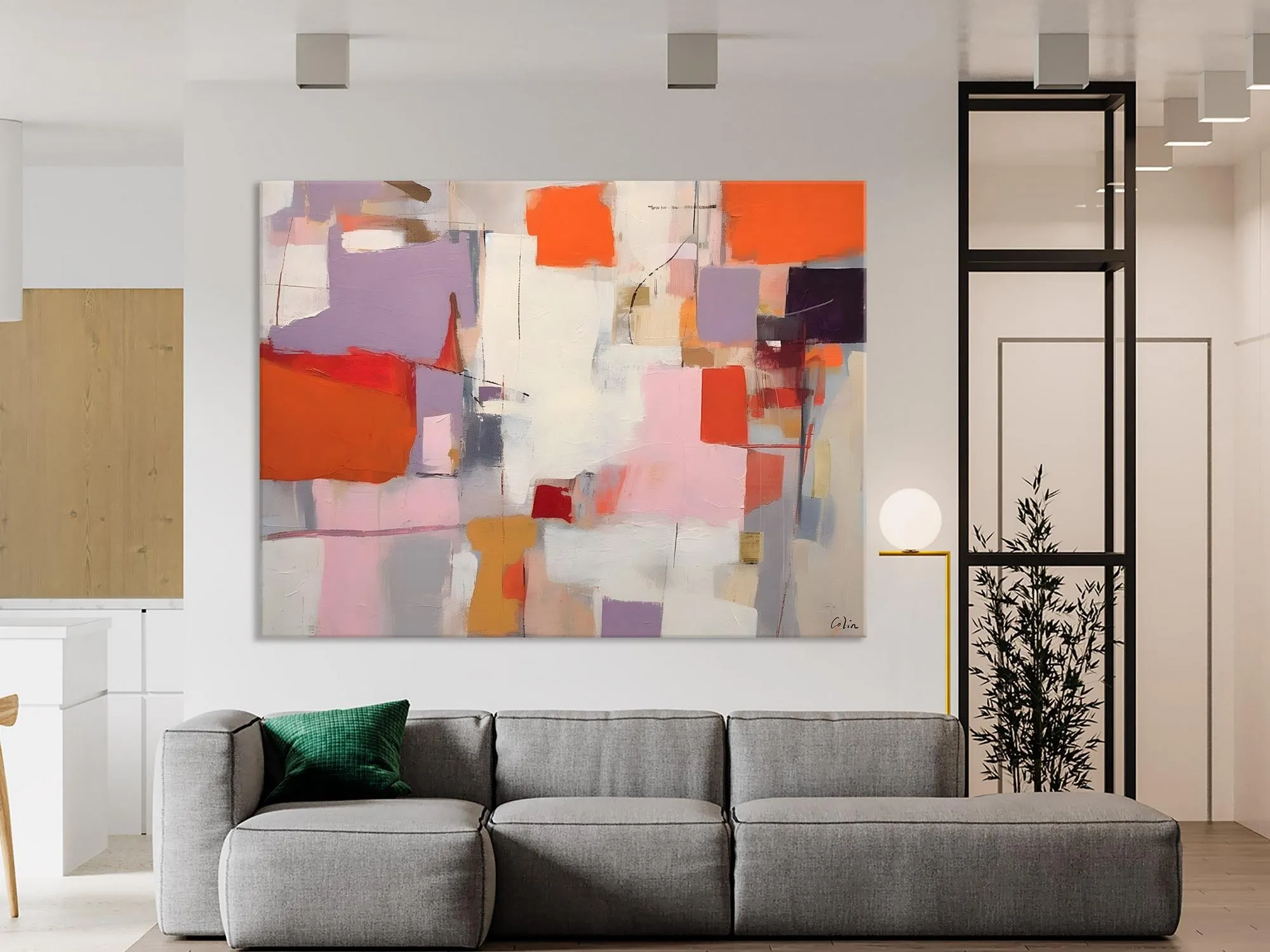 Acrylic Paintings on Canvas, Large Original Abstract Art, Contemporary Acrylic Painting on Canvas, Oversized Modern Abstract Wall Paintings