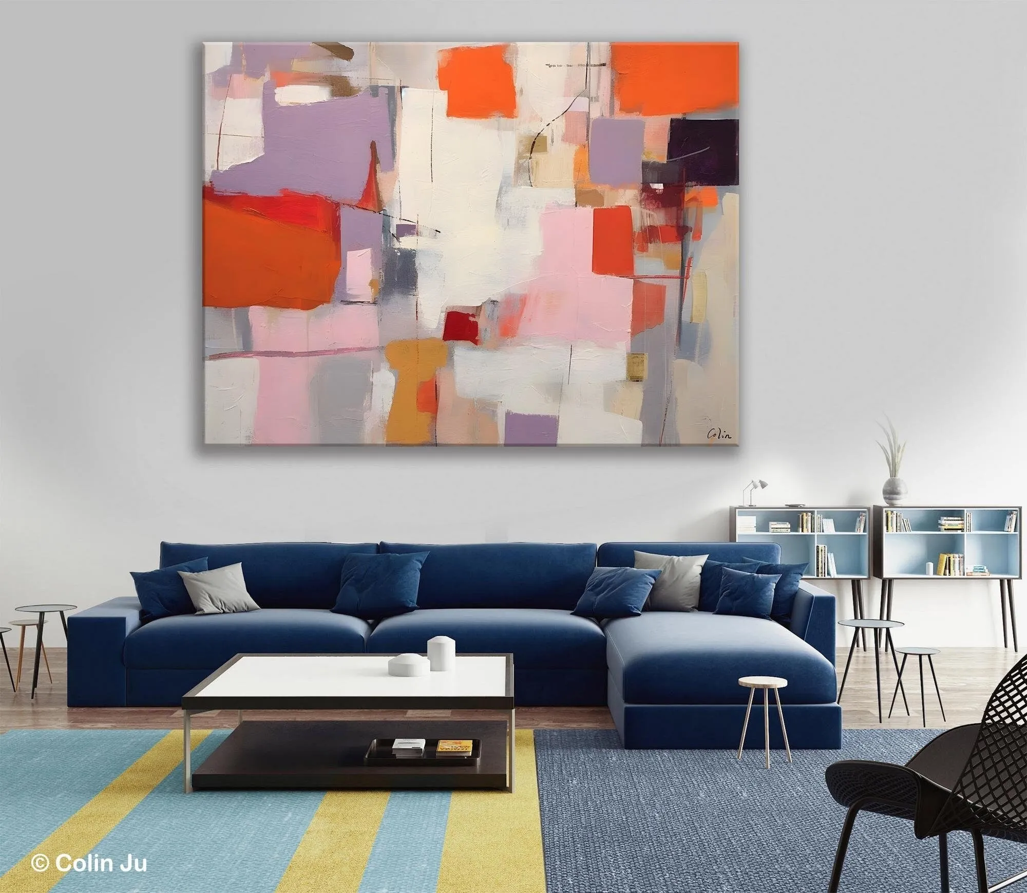 Acrylic Paintings on Canvas, Large Original Abstract Art, Contemporary Acrylic Painting on Canvas, Oversized Modern Abstract Wall Paintings