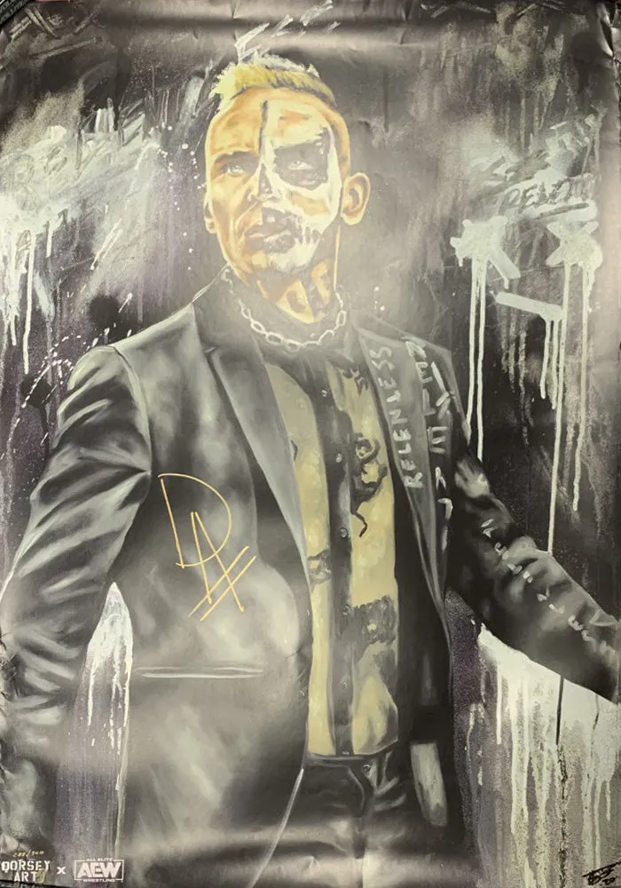 AEW x Dorsey 36"x24" Signed Poster : Darby Allin * Hand Signed *