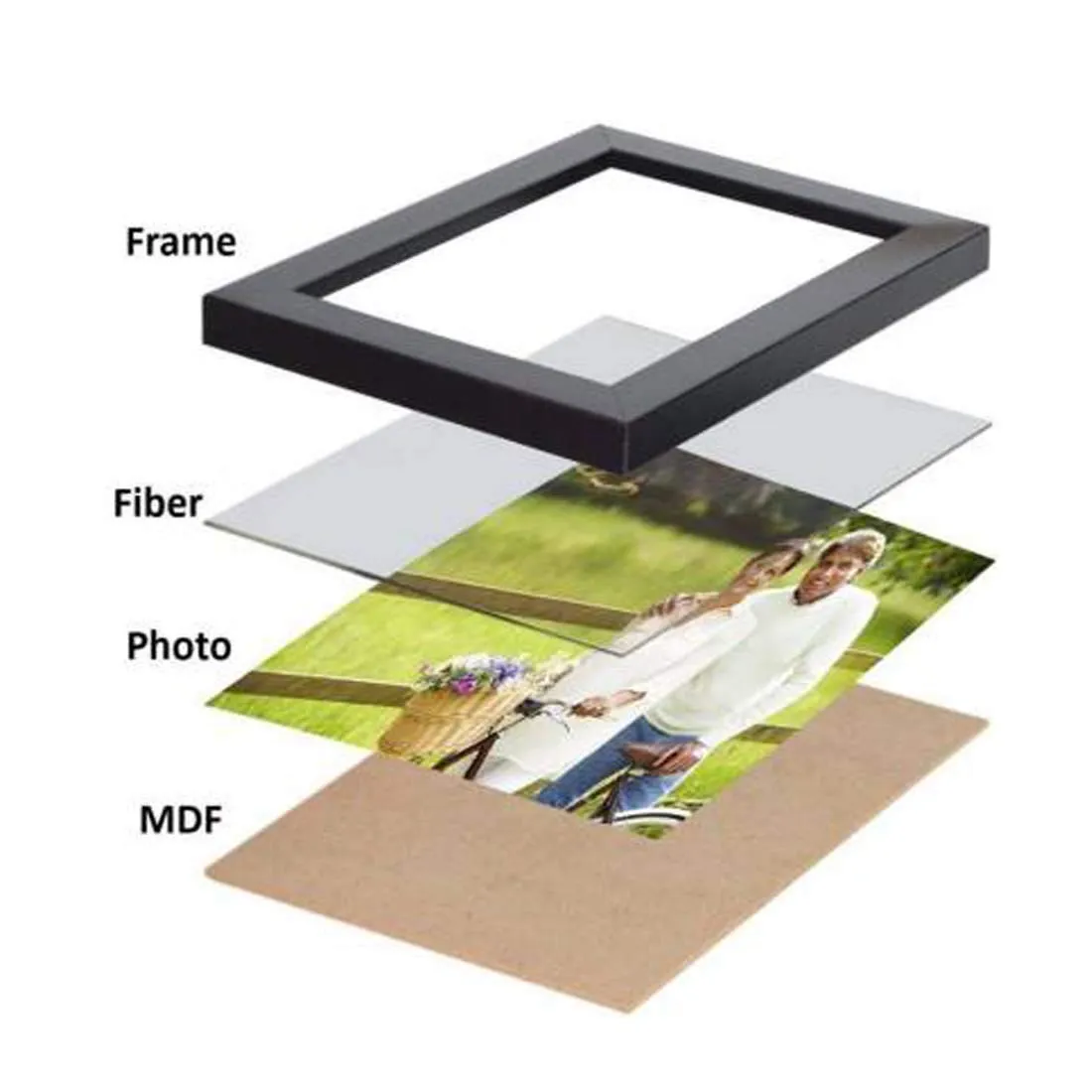 AG Crafts Wood Photo & Document Frames 12 (Size - A4, Black) Wall Mount