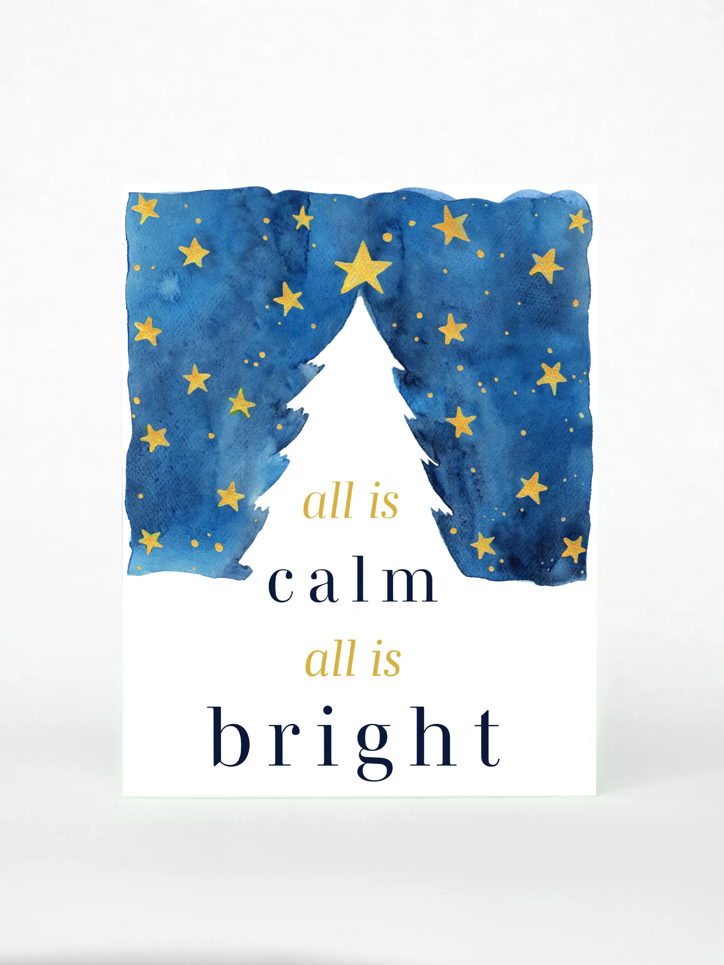 All is Calm All is Bright Holiday Card