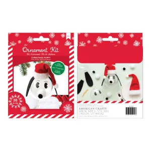 American Crafts - Christmas Ornament Kit 4 per Pack - Christmas Puppy*