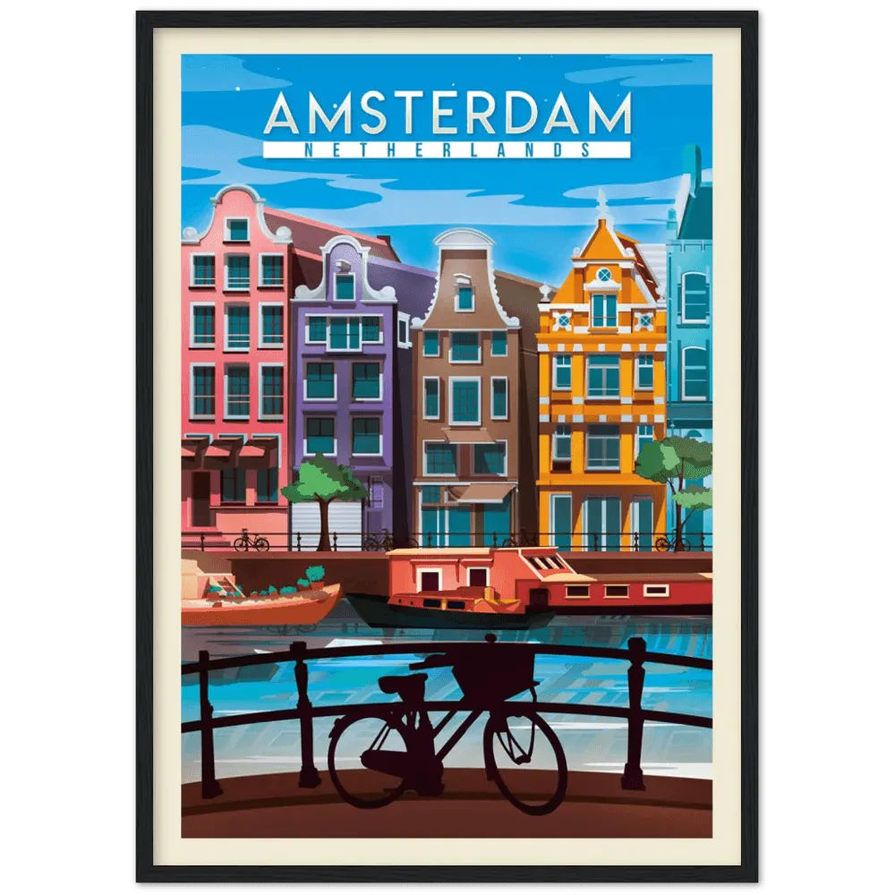 Amsterdam Retro Wall Art