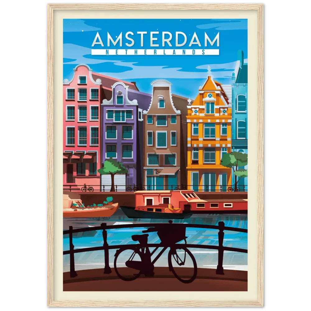 Amsterdam Retro Wall Art