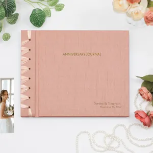 Anniversary Journal | Cover: Pink Silk | Available Personalized