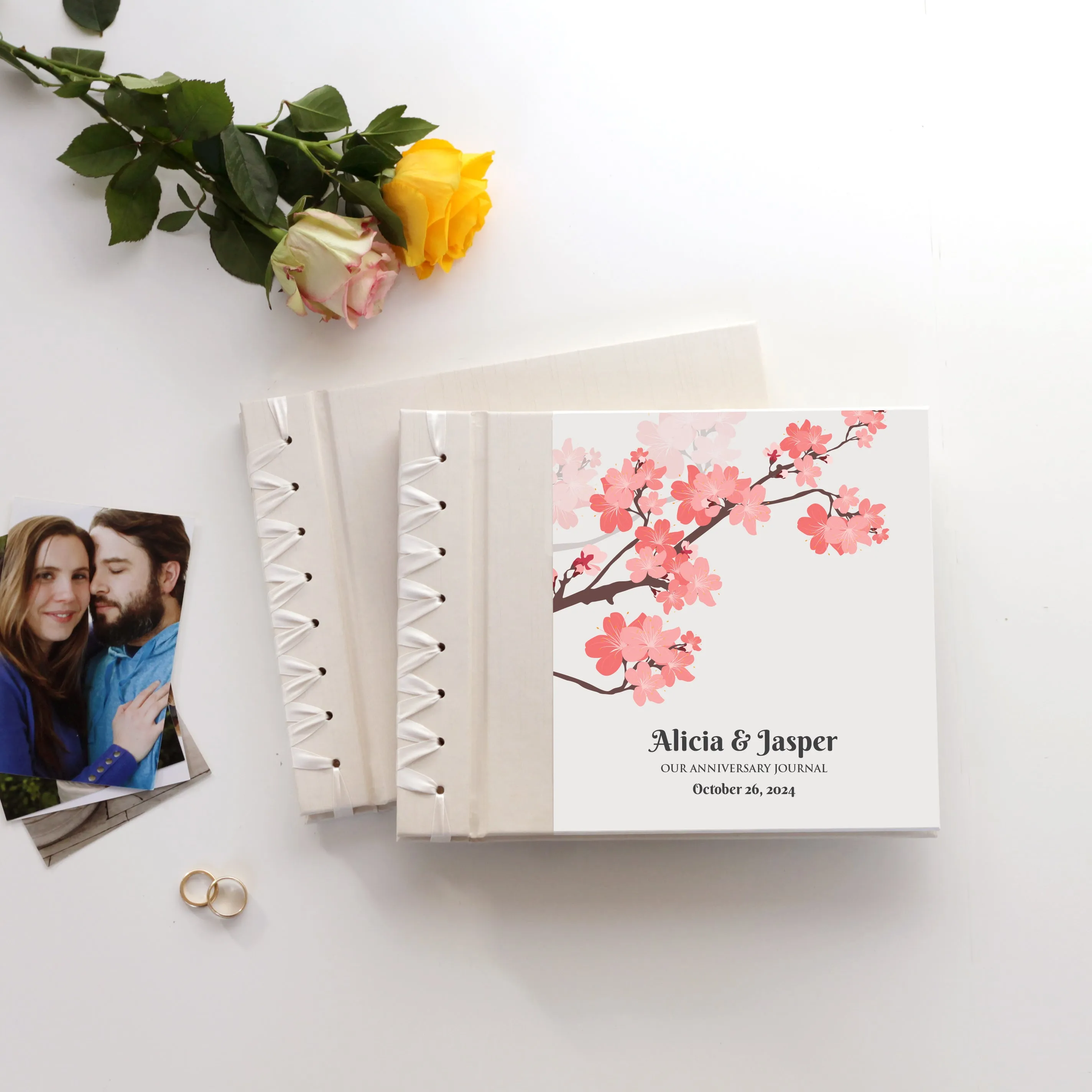 Anniversary Journal | Printed Cover: Cherry Blossom | Available Personalized