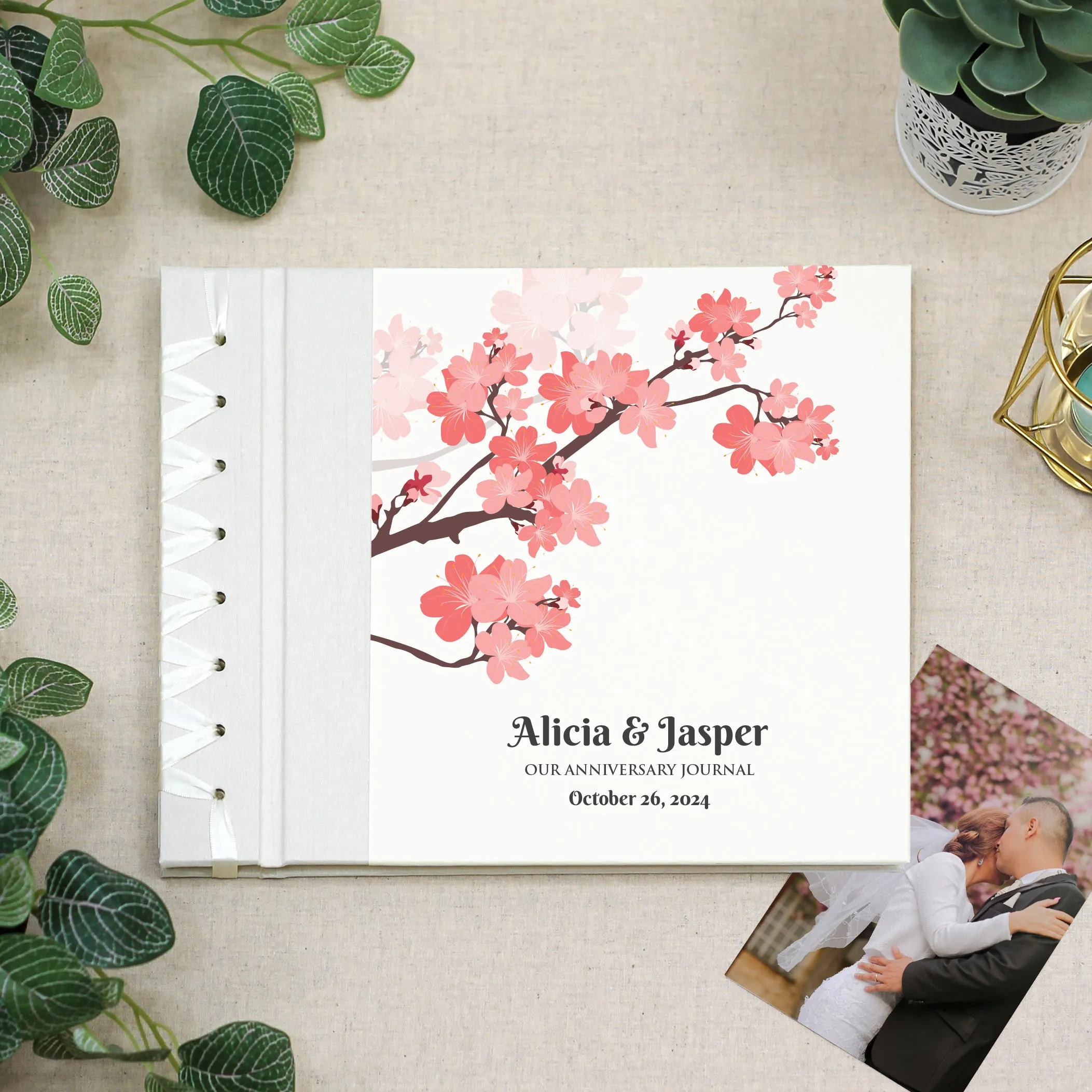 Anniversary Journal | Printed Cover: Cherry Blossom | Available Personalized