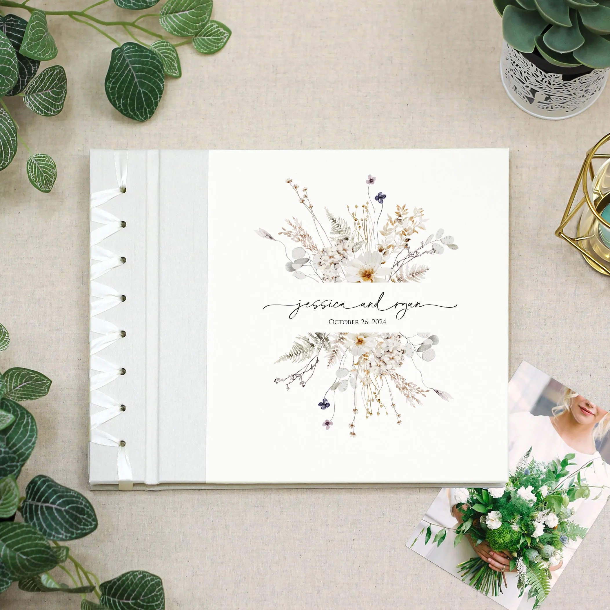 Anniversary Journal | Printed Cover: Ivory Bouquet | Available Personalized