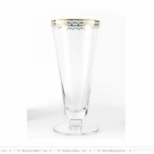 Art Deco Highball Glass - Kiss That Frog