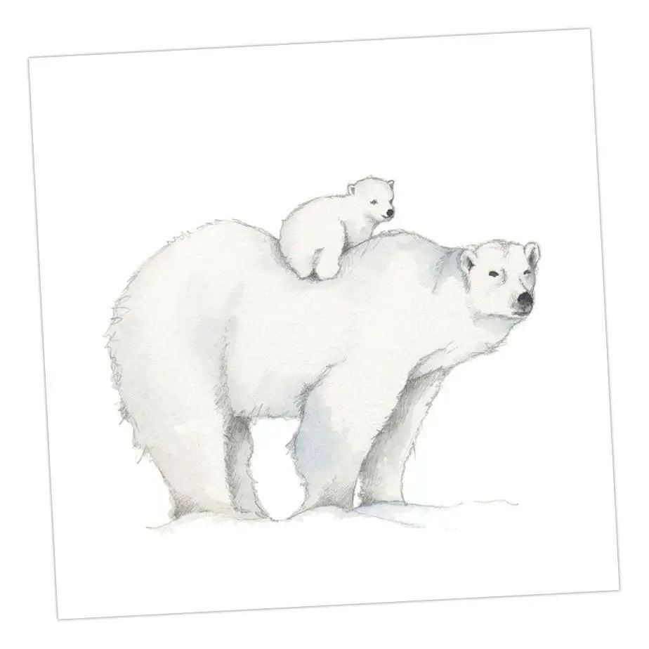 Baby Love Polar Bears Card