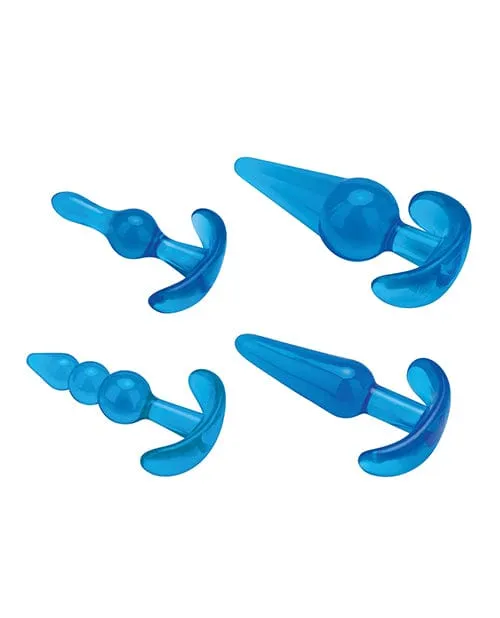 Blue Line C & B 4 Pc Anal Training Set - Jelly Blue