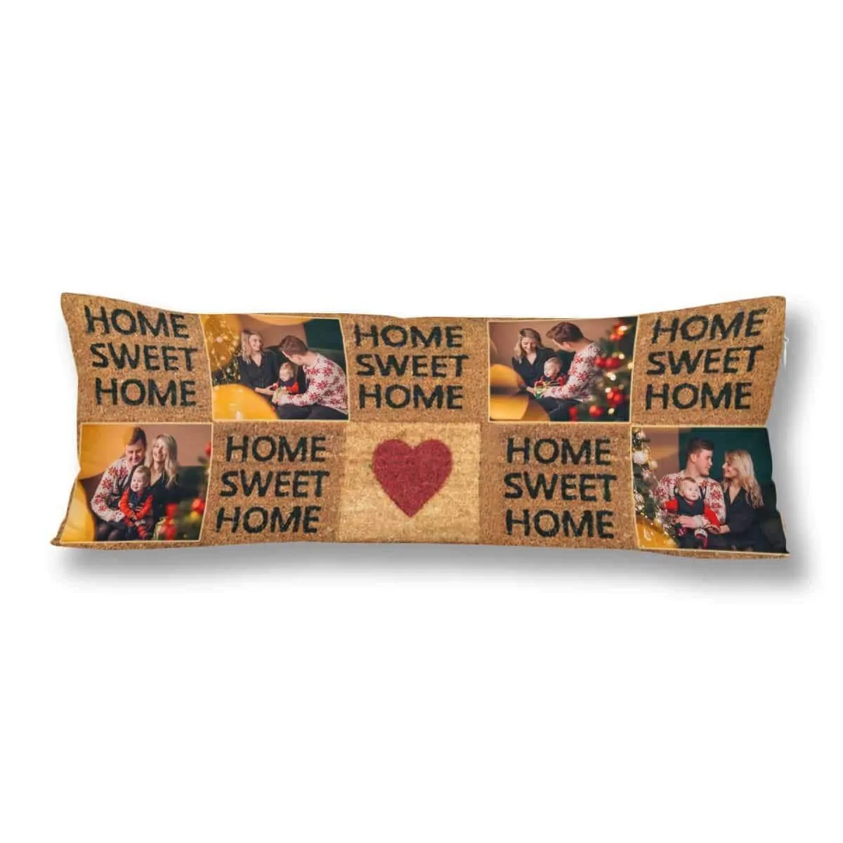 Body Pillow Cover with Picture on It Custom Photo Love Sweet Home Body Pillow Case for Living Room 20"x54"