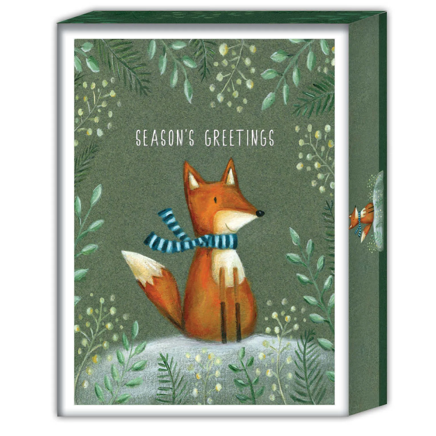 Boxed Christmas Cards- Christmas Fox -16 Cards & Envelopes