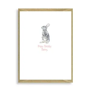 Bunny Happy Birthday Bunny Mini Card