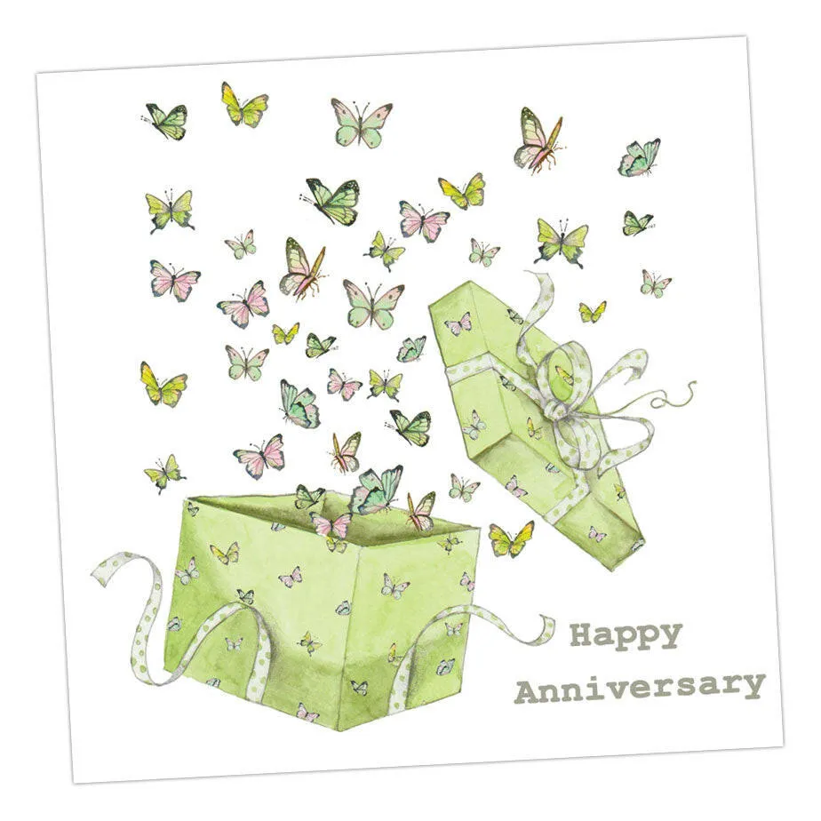 Butterflies Anniversary Card