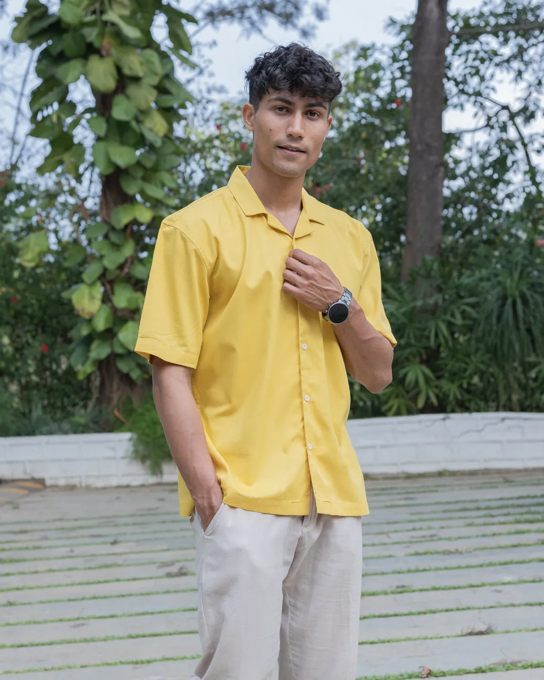 Calabrone - Cuban Collar Shirt