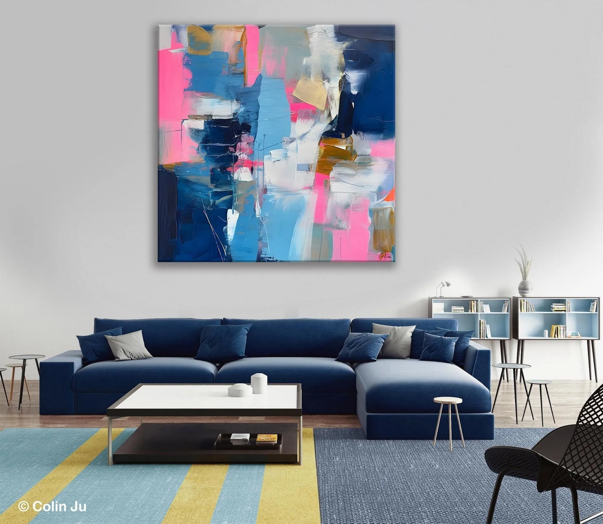 Canvas Art, Original Modern Wall Art, Modern Acrylic Artwork, Modern Canvas Paintings, Contemporary Large Abstract Painting for Dining Room