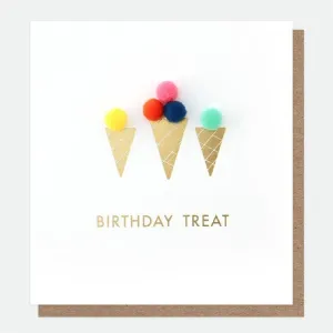 Caroline Gardner - Treats - Mini Poms Birthday Card