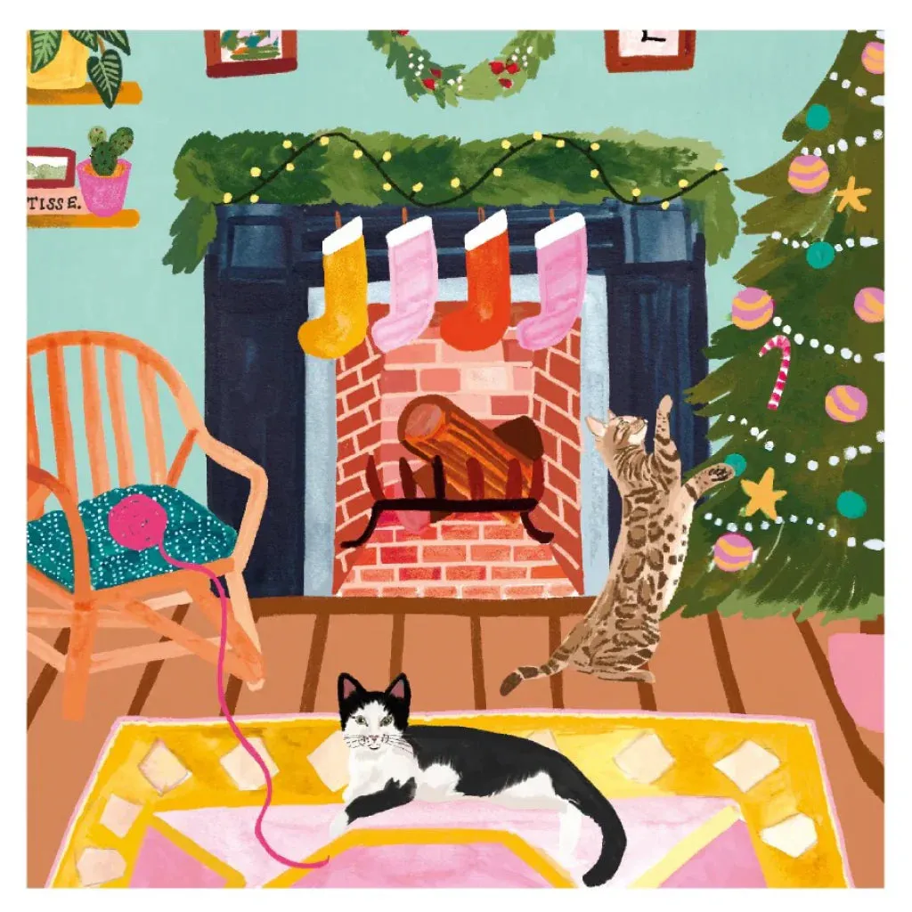 Cats At Christmas Card Pack