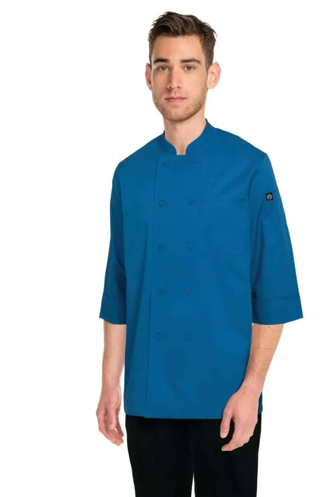 Chef Works Basic 3/4 Sleeve Mens Chef Jacket