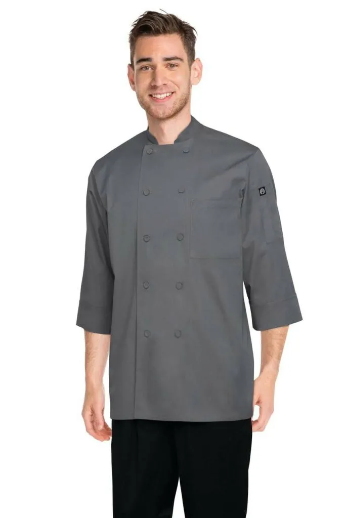 Chef Works Basic 3/4 Sleeve Mens Chef Jacket