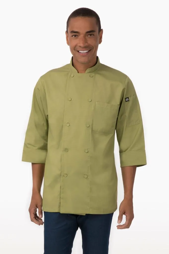 Chef Works Basic 3/4 Sleeve Mens Chef Jacket