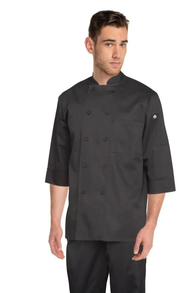 Chef Works Basic 3/4 Sleeve Mens Chef Jacket