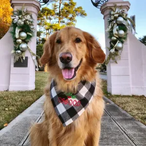 Christmas Plaid Dog Bandanas Perfect for Christmas Photos