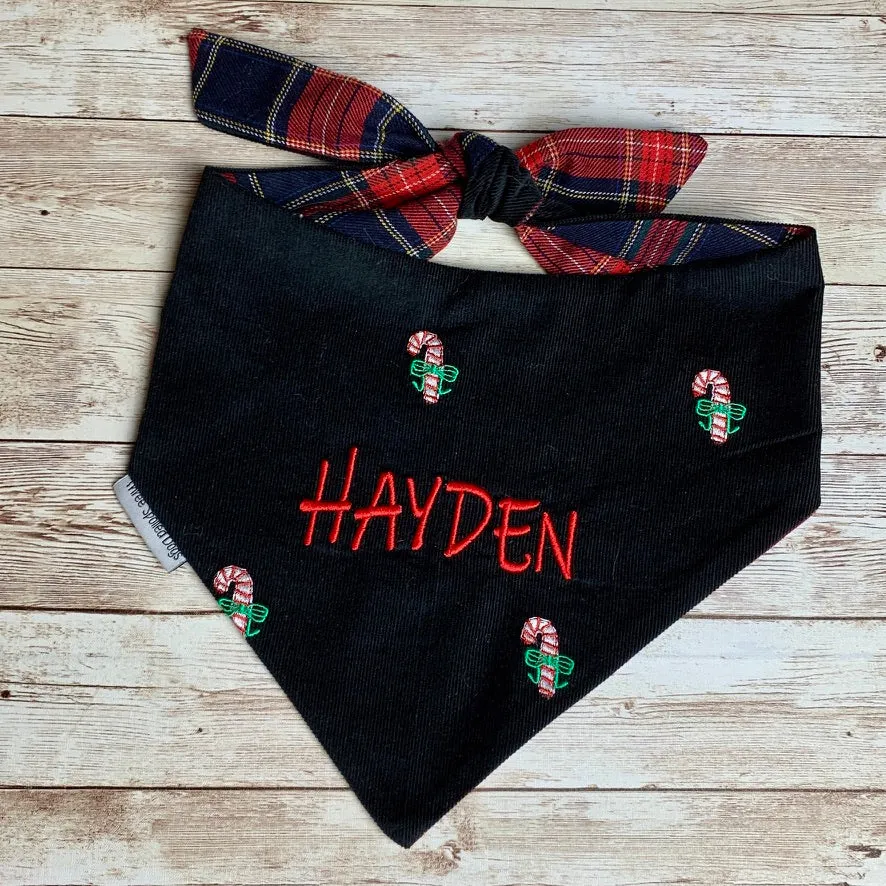 Christmas Plaid Dog Bandanas Perfect for Christmas Photos