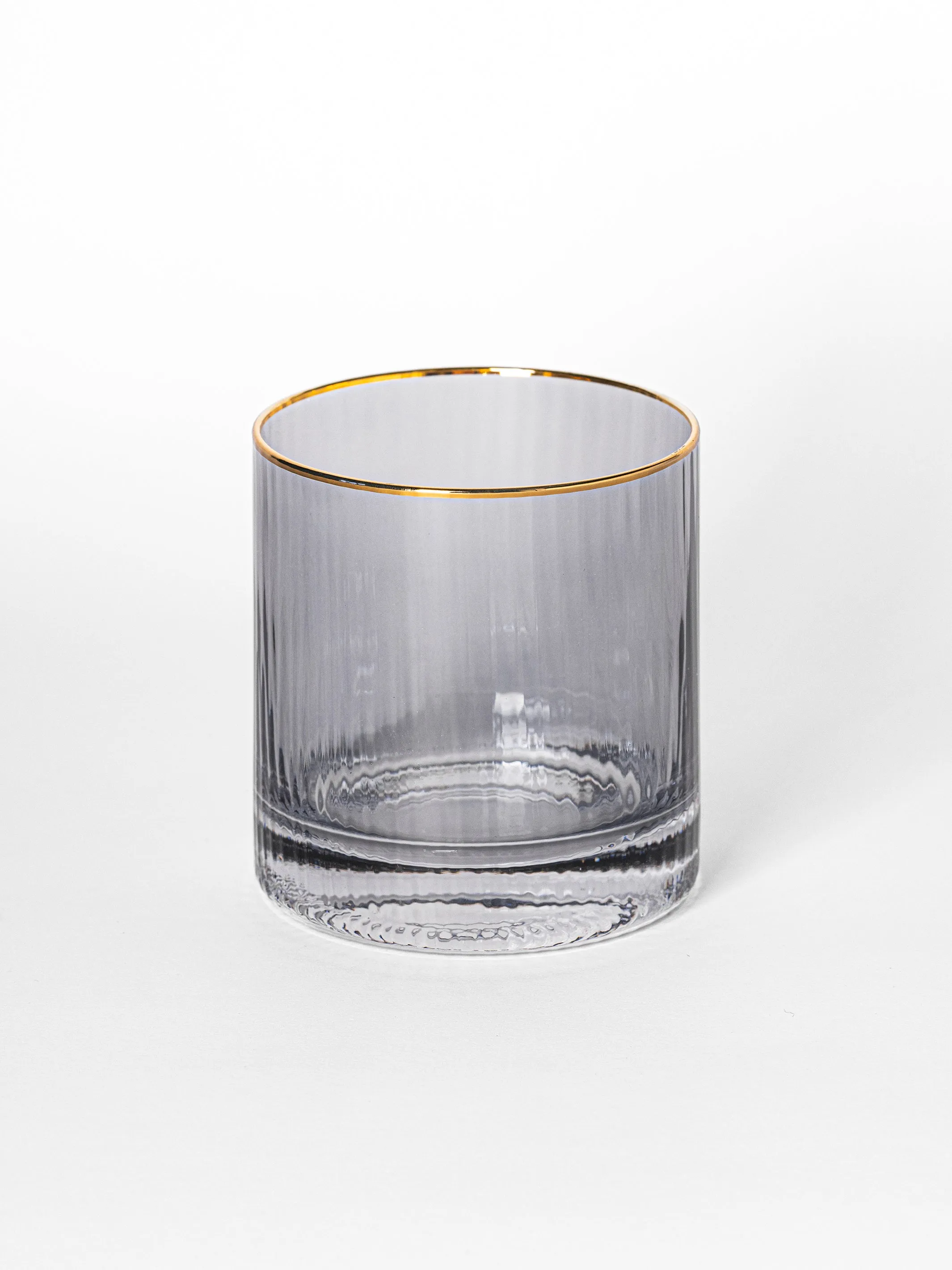 Cocktail Glass | Ribbed Smoke - Set of 4