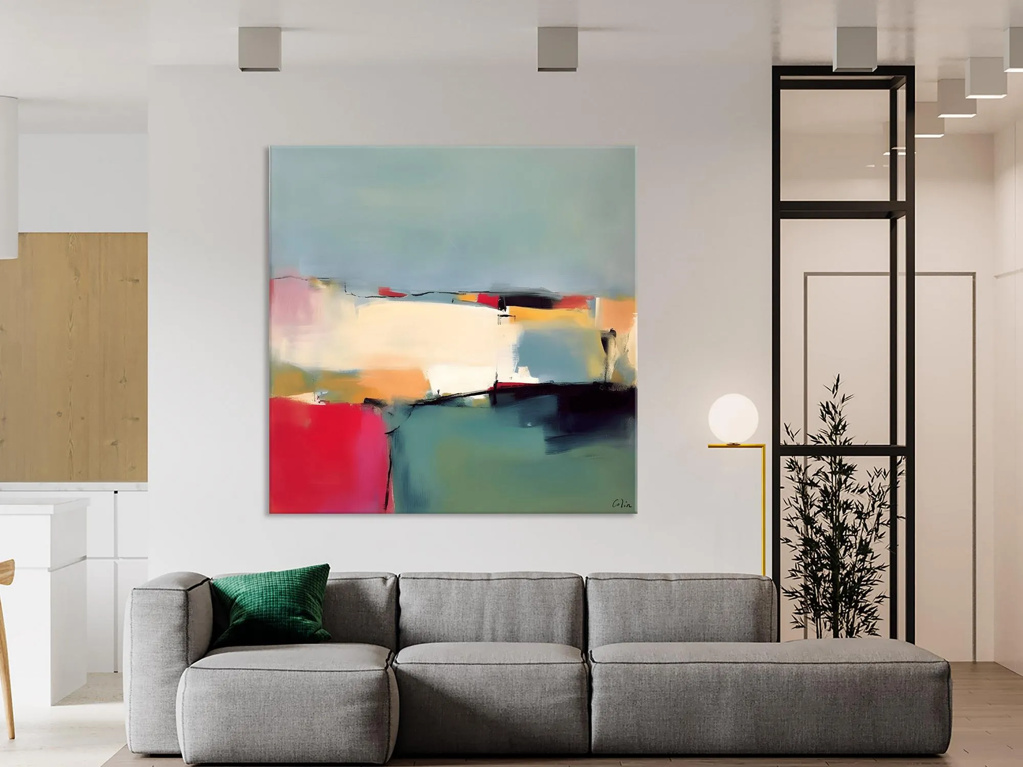 Contemporary Abstract Artwork, Acrylic Painting for Living Room, Oversized Wall Art Paintings, Original Modern Paintings on Canvas