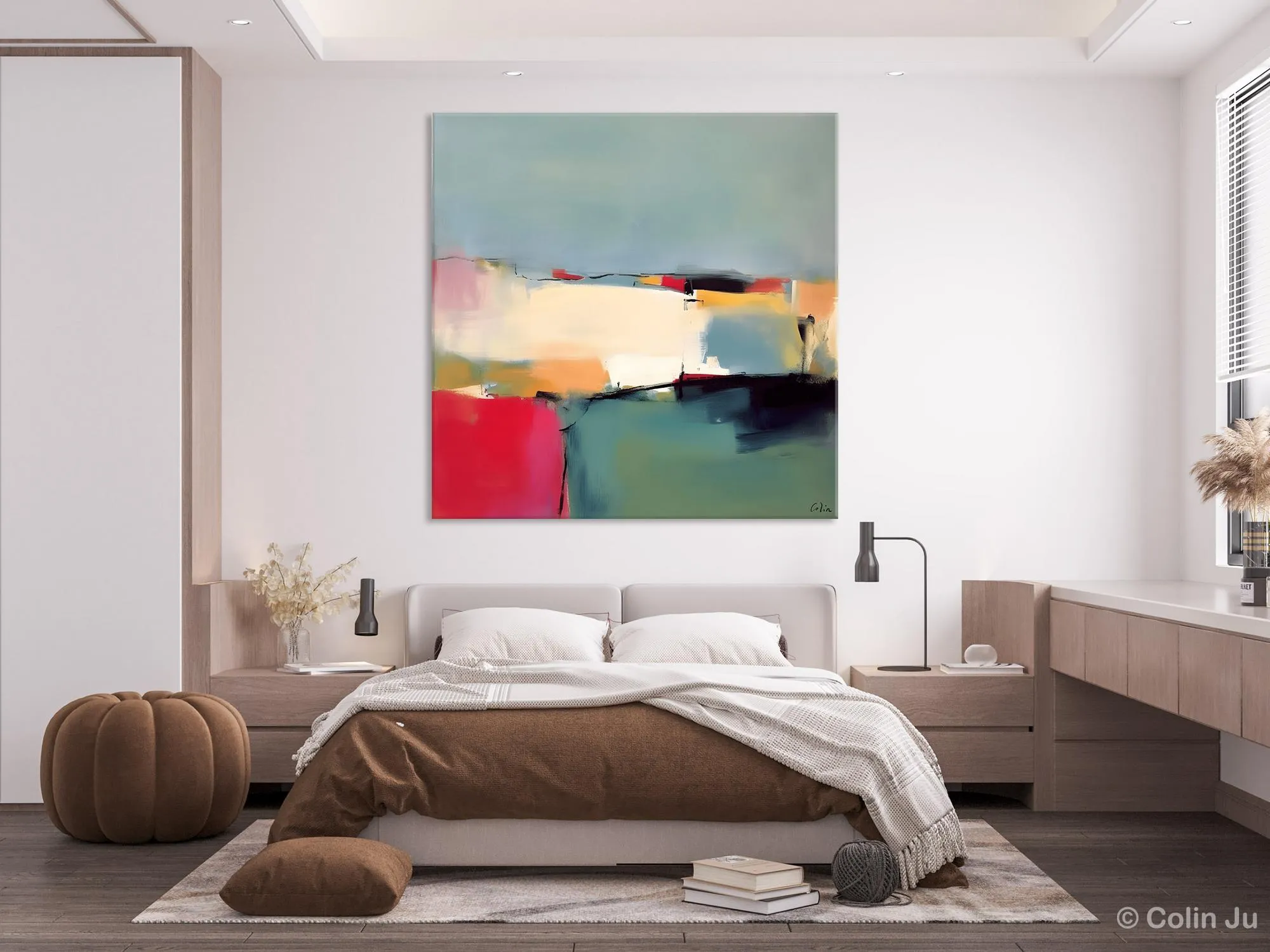 Contemporary Abstract Artwork, Acrylic Painting for Living Room, Oversized Wall Art Paintings, Original Modern Paintings on Canvas