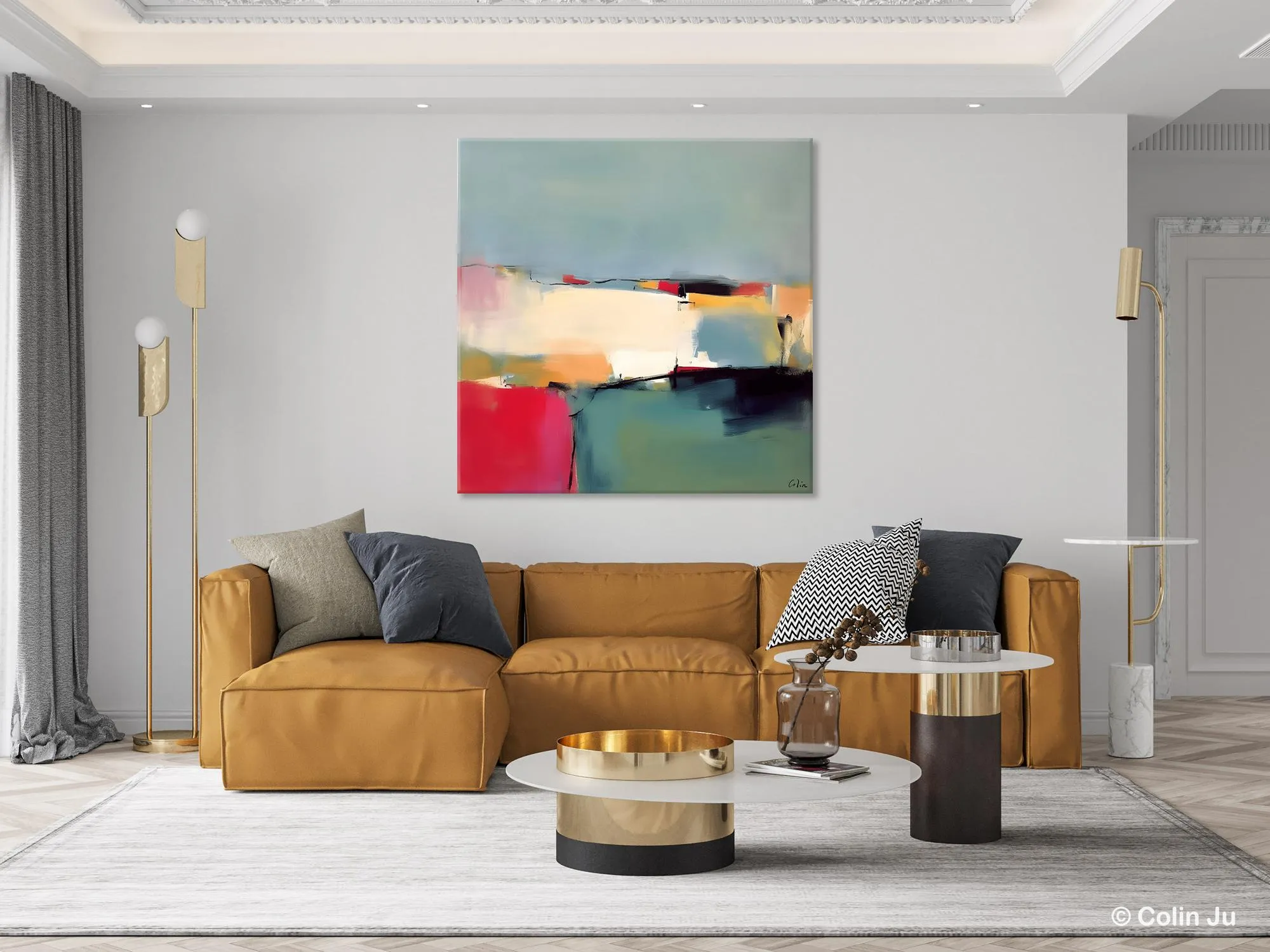 Contemporary Abstract Artwork, Acrylic Painting for Living Room, Oversized Wall Art Paintings, Original Modern Paintings on Canvas