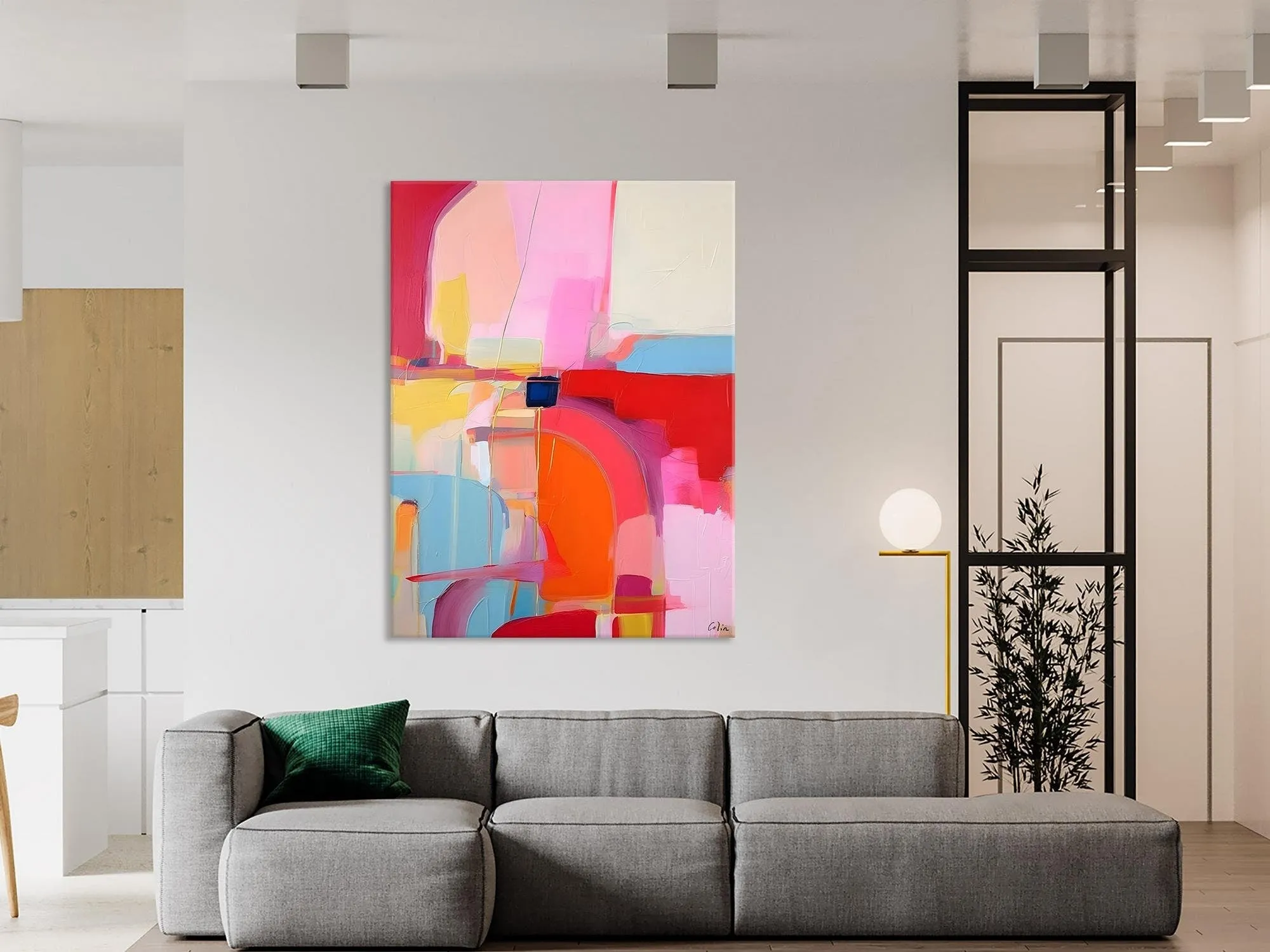 Contemporary Abstract Paintings on Canvas, Oversized Abstract Wall Art Paintings, Large Wall Paintings for Bedroom, Original Abstract Art