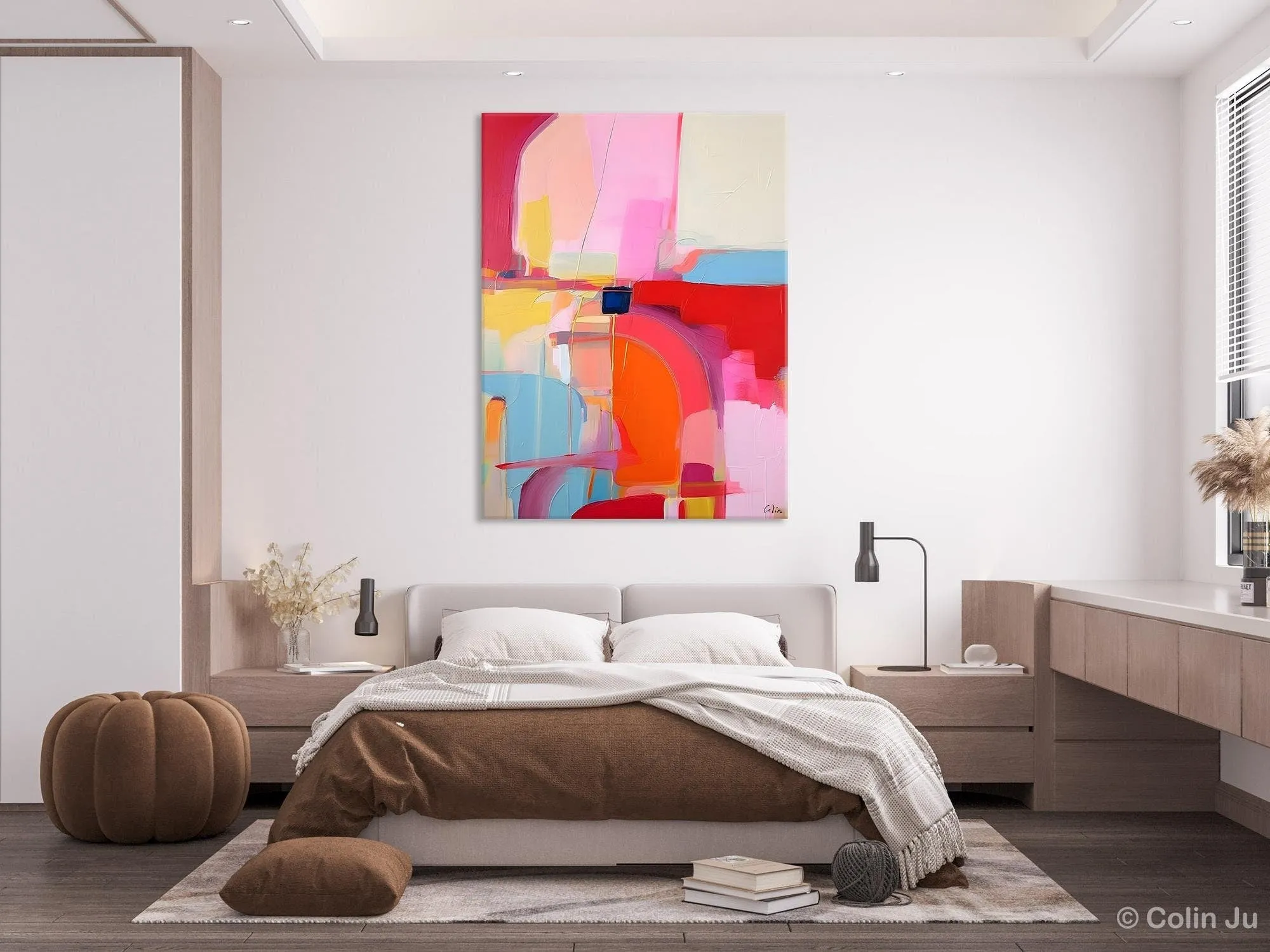 Contemporary Abstract Paintings on Canvas, Oversized Abstract Wall Art Paintings, Large Wall Paintings for Bedroom, Original Abstract Art