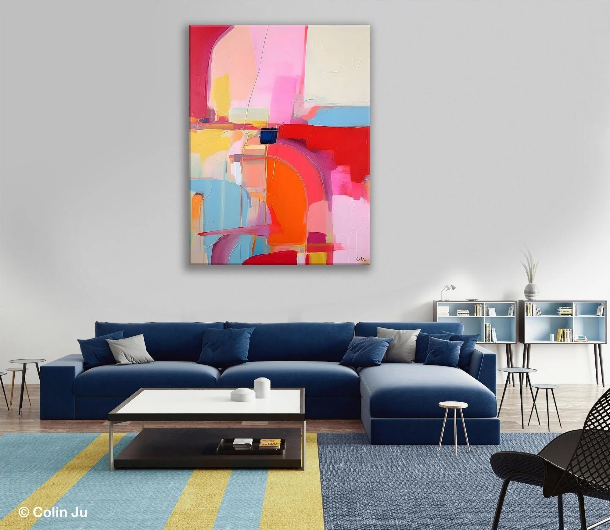 Contemporary Abstract Paintings on Canvas, Oversized Abstract Wall Art Paintings, Large Wall Paintings for Bedroom, Original Abstract Art