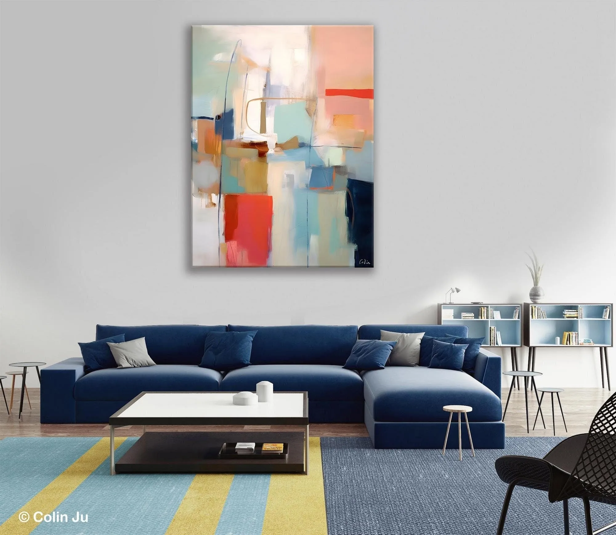 Contemporary Acrylic Painting on Canvas, Large Wall Art Painting for Living Room, Original Canvas Art, Modern Abstract Wall Paintings