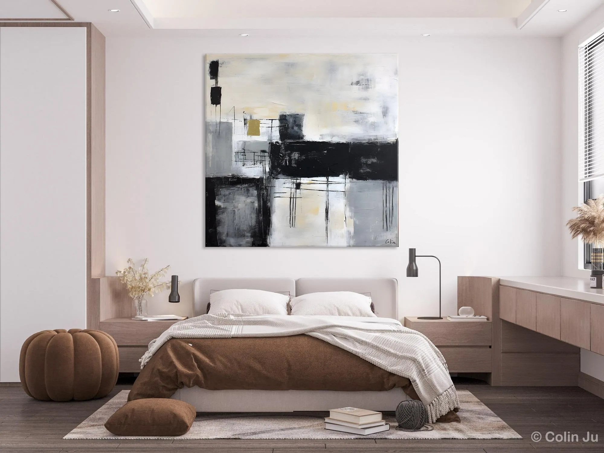 Contemporary Canvas Art for Bedroom, Modern Acrylic Artwork, Original Modern Paintings, Heavy Texture Canvas Art, Large Abstract Paintings