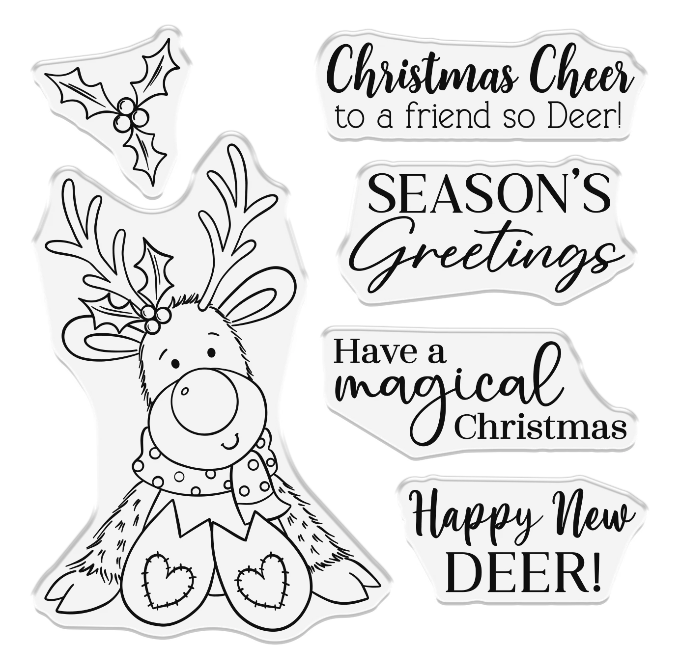 Crafter's Companion Photopolymer Stamp - Happy New Deer