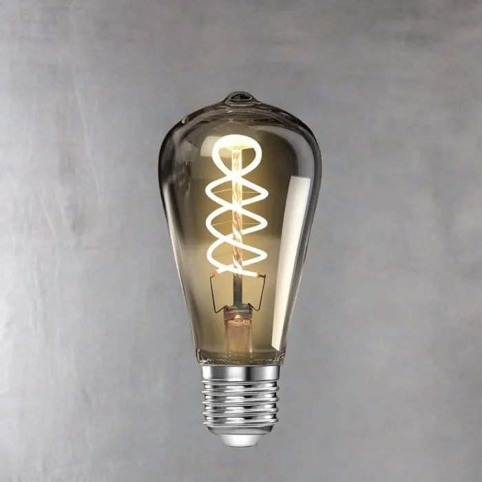 Curved LED  Filament Edison Bulb - 4 Watt - 2200K