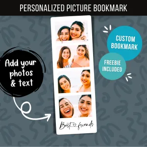 Customizable Bookmark Photo Booth Personalized Gift for Book Lover Custom Couples Gift