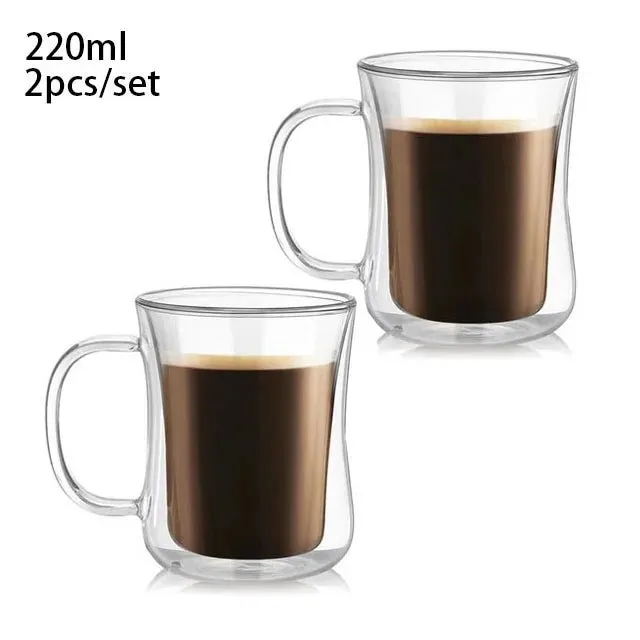 Double Wall Glass, Heat-resistant Thermos Insulated Cup