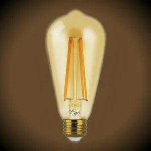 Edison LED Filament Bulb - 5.5 Watt - 2200K - Amber Glass