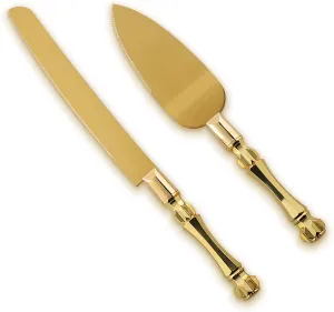 Electroplated Gold Cake Server set | 1set